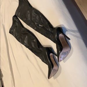 Leather Knee High boots